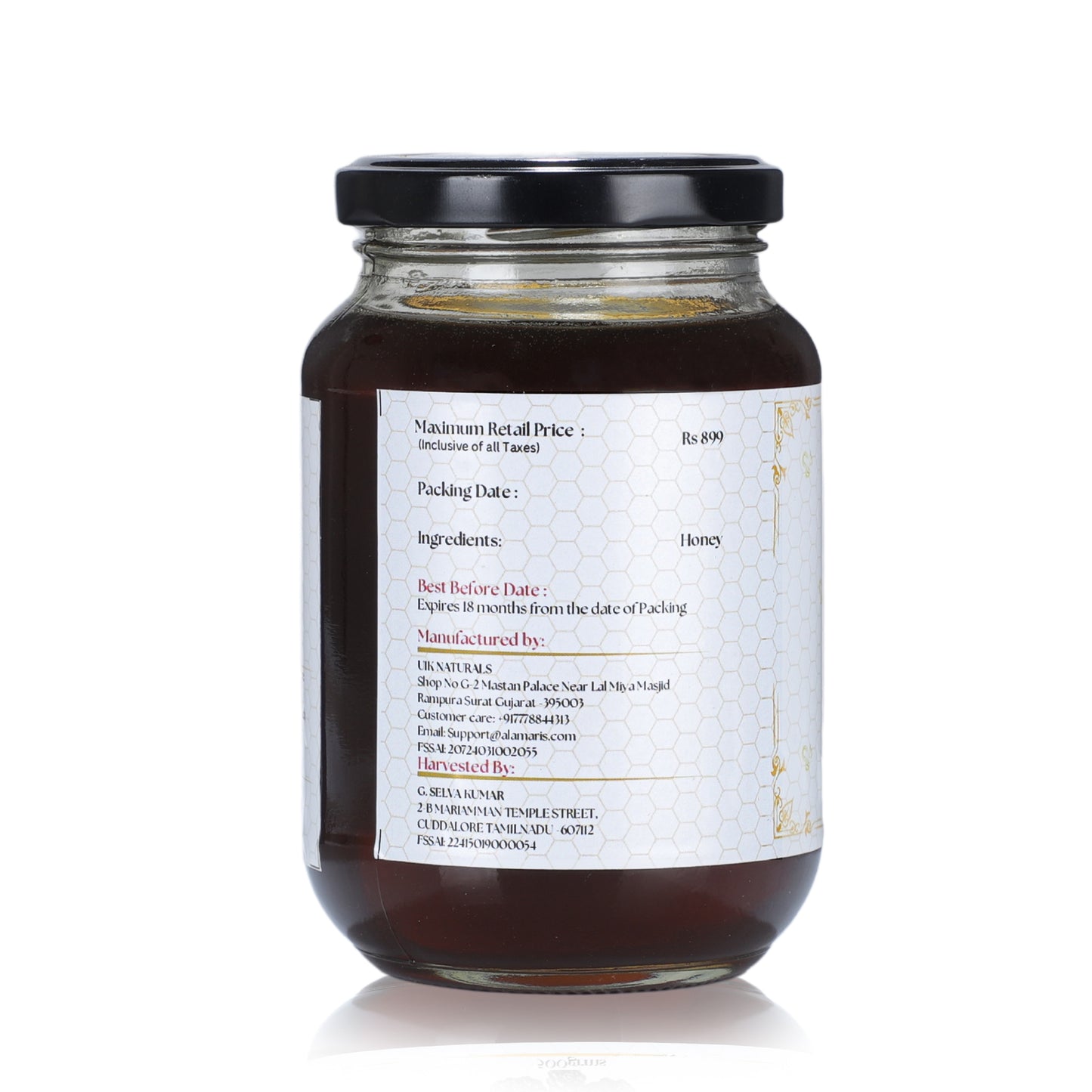 Al Amaris Indian Blackberry Natural Honey